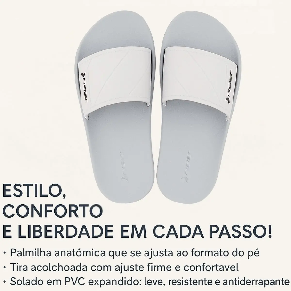 Chinelo Masculino Rider Street Slide Macio Leve Confortável — foto 1 de 6
